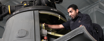 Aircraft maintenance specialist applying practical technical expertise