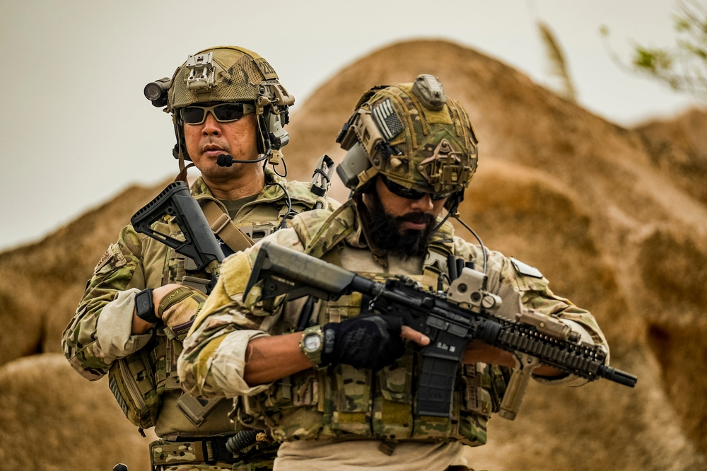Defense personnel in the field